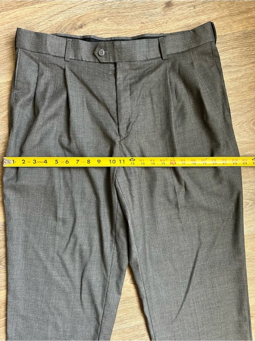 Stafford Gray Dress Pants 38x29 Mens Classic Fit‎ Slacks Business Work Office
